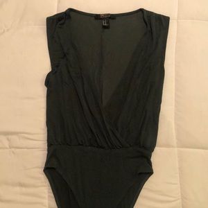 Deep green bodysuit